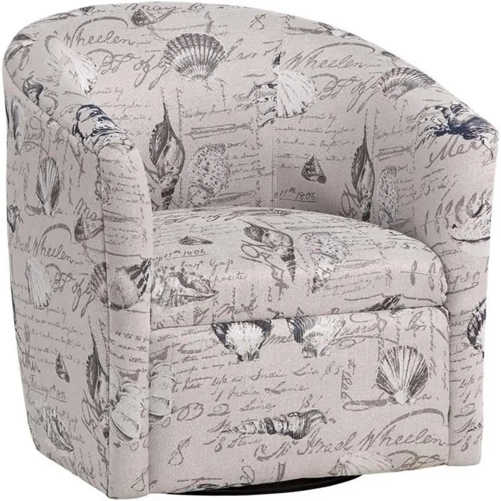 

Polyester Fabric Swivel Chair in Gray for Coastal Living
