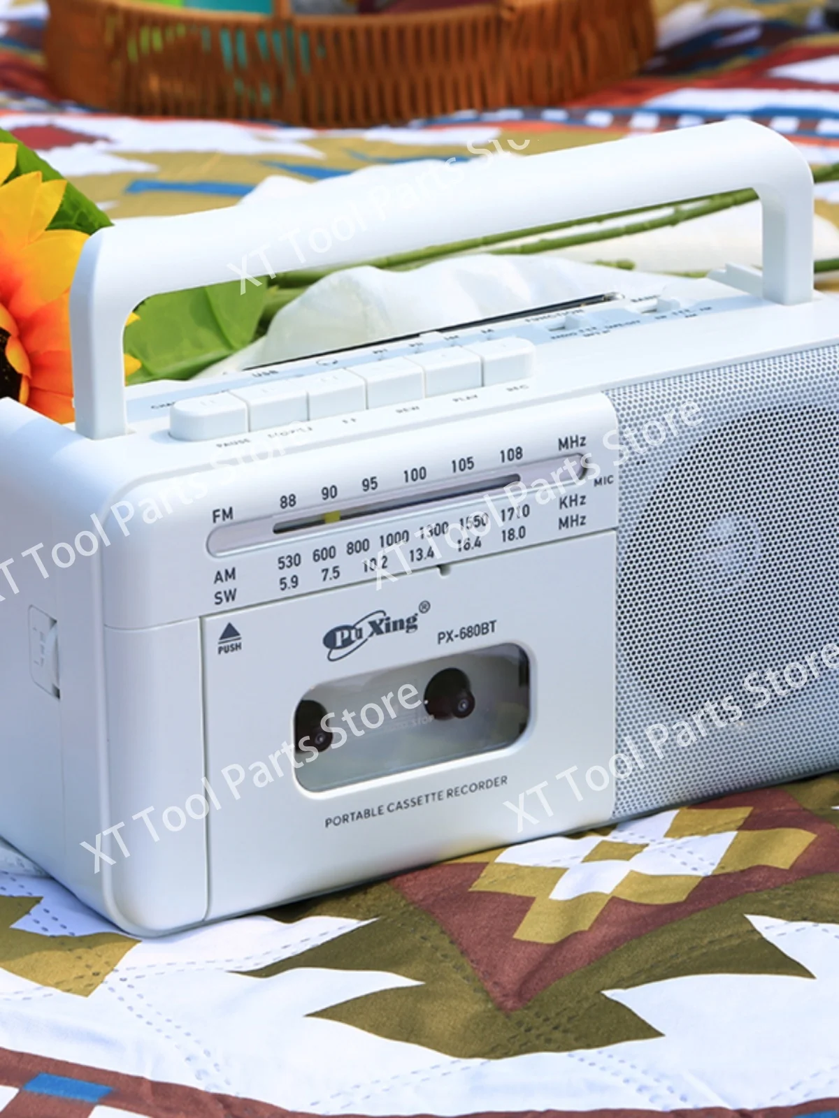 Rechargeable four-band antique old man recorder, tape player, tape recorder, radio USB SD card Bluetooth