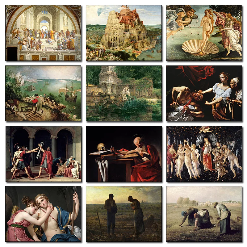 

Classic Vintage Famous Painting The Swing Birth of Venus Posters and Prints Diamond Printing Wall Art Picture for Room Home De