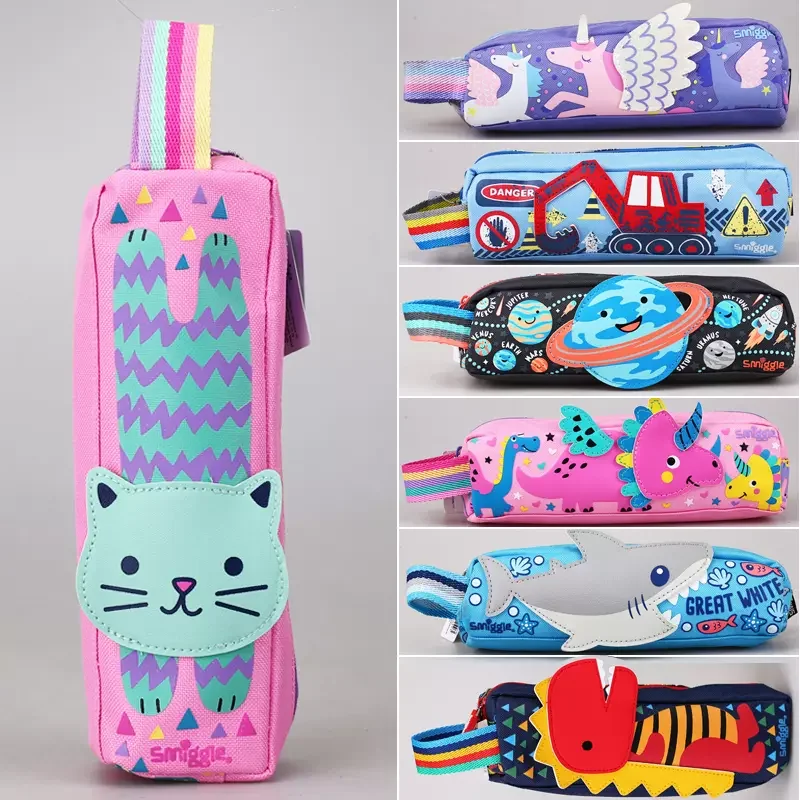 Spot Australian Smiggle Pencil Case cancelleria per studenti astuccio creativo borsa per cancelleria portatile di grande capacità impermeabile