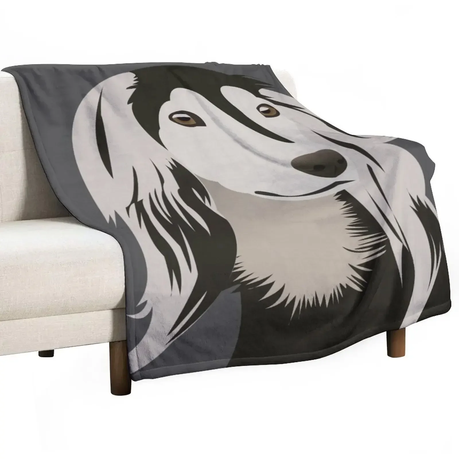 

Saluki Dog Throw Blanket Luxury Designer Sofa Throw Sofa Quilt Soft Plush Plaid Blankets