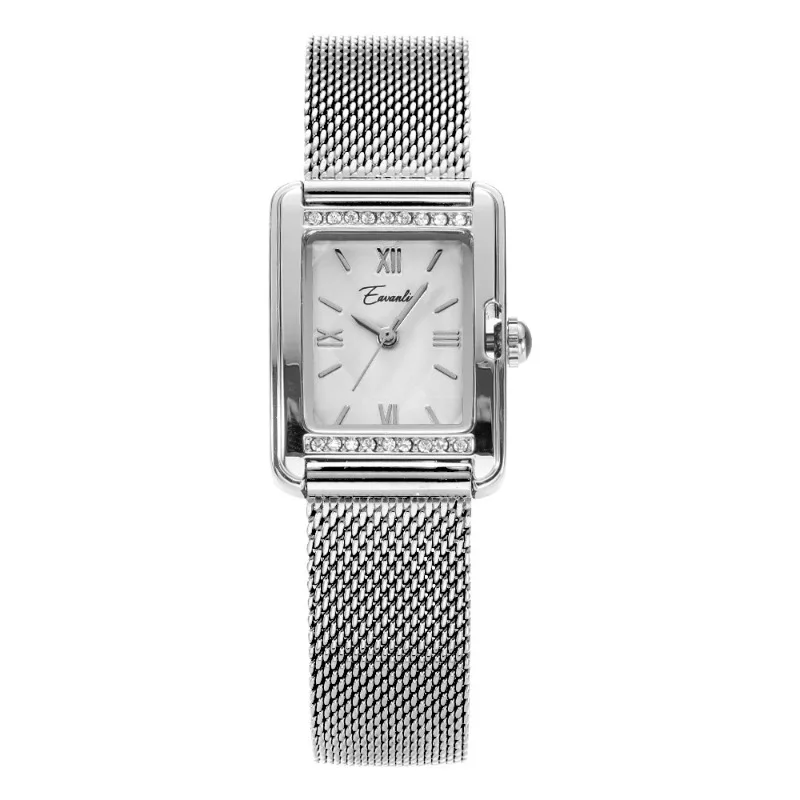 New diamond pattern fashion girls watch simple temperament light luxury versatile quartz watch birthday gift