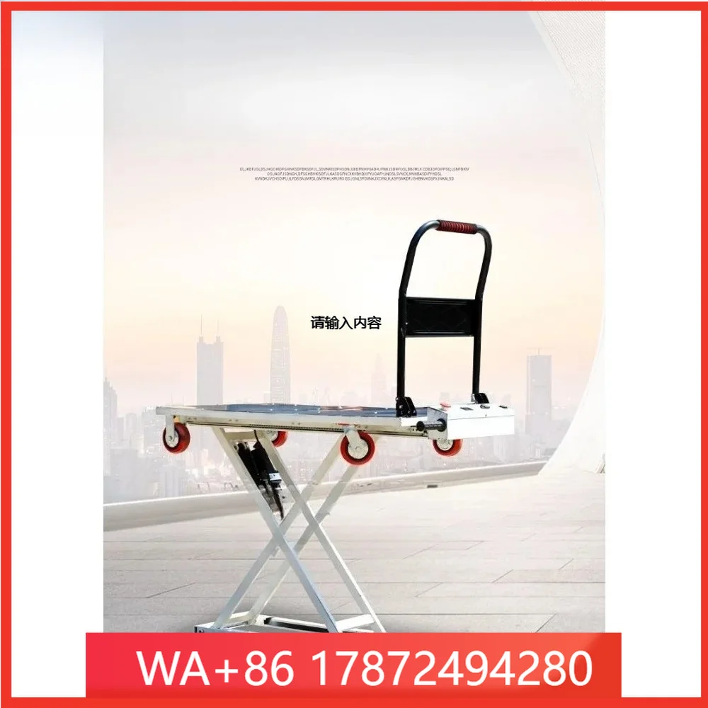 New Rayker Hand Trolley, Liftable Mobile Hydraulic Flatbed Truck, Scissor Lift