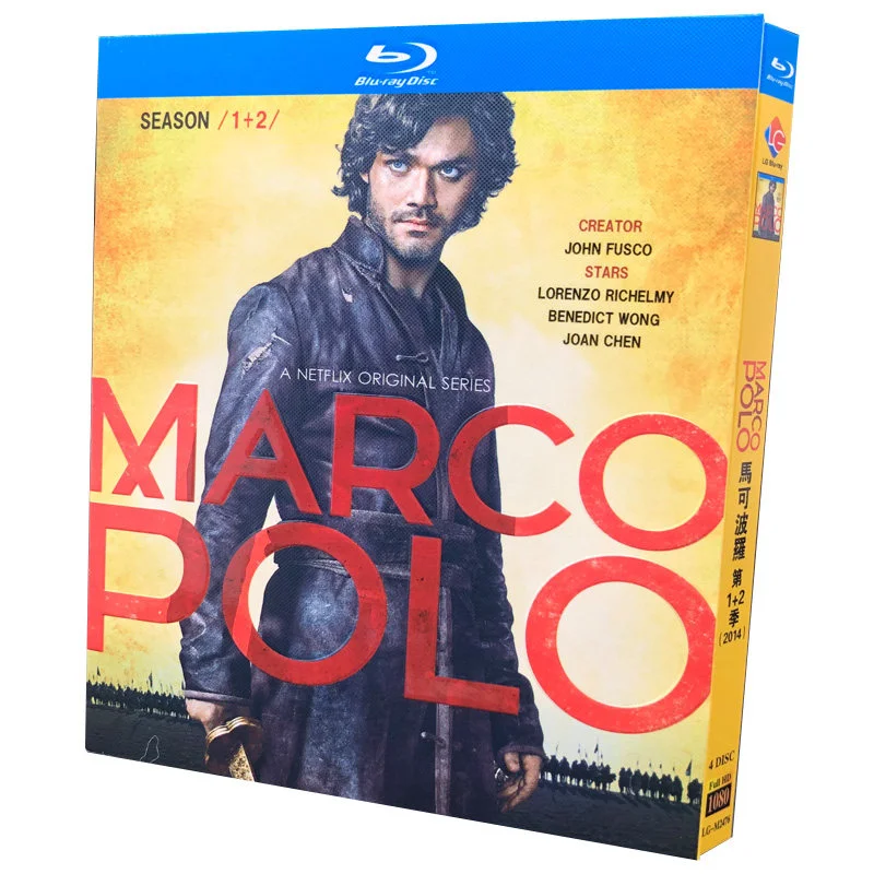 

BD Blu-ray High-Definition US TV Series Marco Polo Seasons 1–2 4-Disc Box Set 2014 Edition