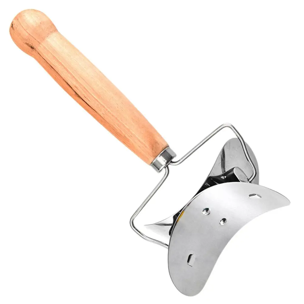 

Dumpling Skin Molds Stainless Steel Wood Handle Kitchen Gadget Dough Tools Home Cooking Supplies Wrapper Mold for Perfect