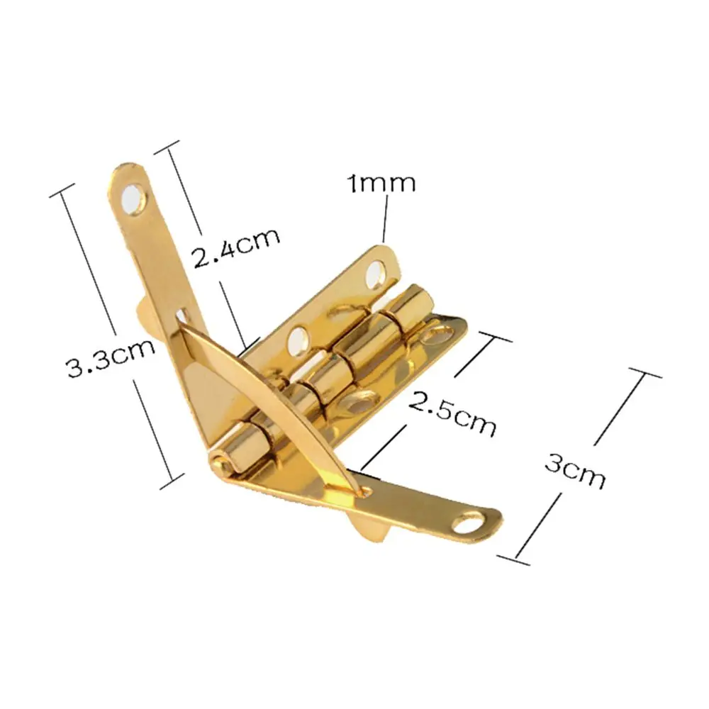 10 قطعة صندوق ساعة النبيذ حافظة مجوهرات المفصلي صندوق خشبي غطاء دعم الملحقات #6