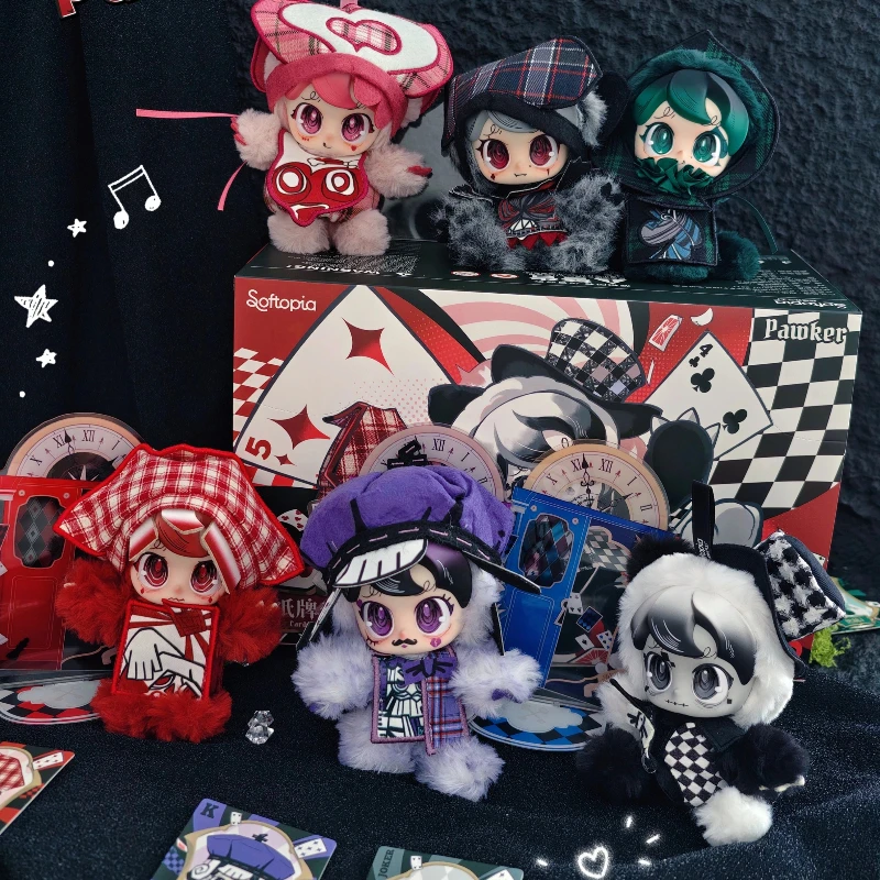 pawker-poker-kingdom-blind-box-mystery-box-fuzzy-squishy-crunchy-squishy-soft-cuddly-kawaii-pendant-keychain-collectible-gift