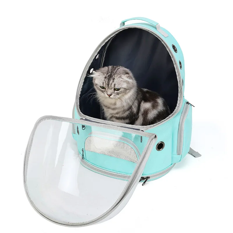 New Cat Backpack Small and Medium Pet Space Bag Transparent Shoulder Cat Bag Going Out Portable Outdoor Travel Dog Backpack