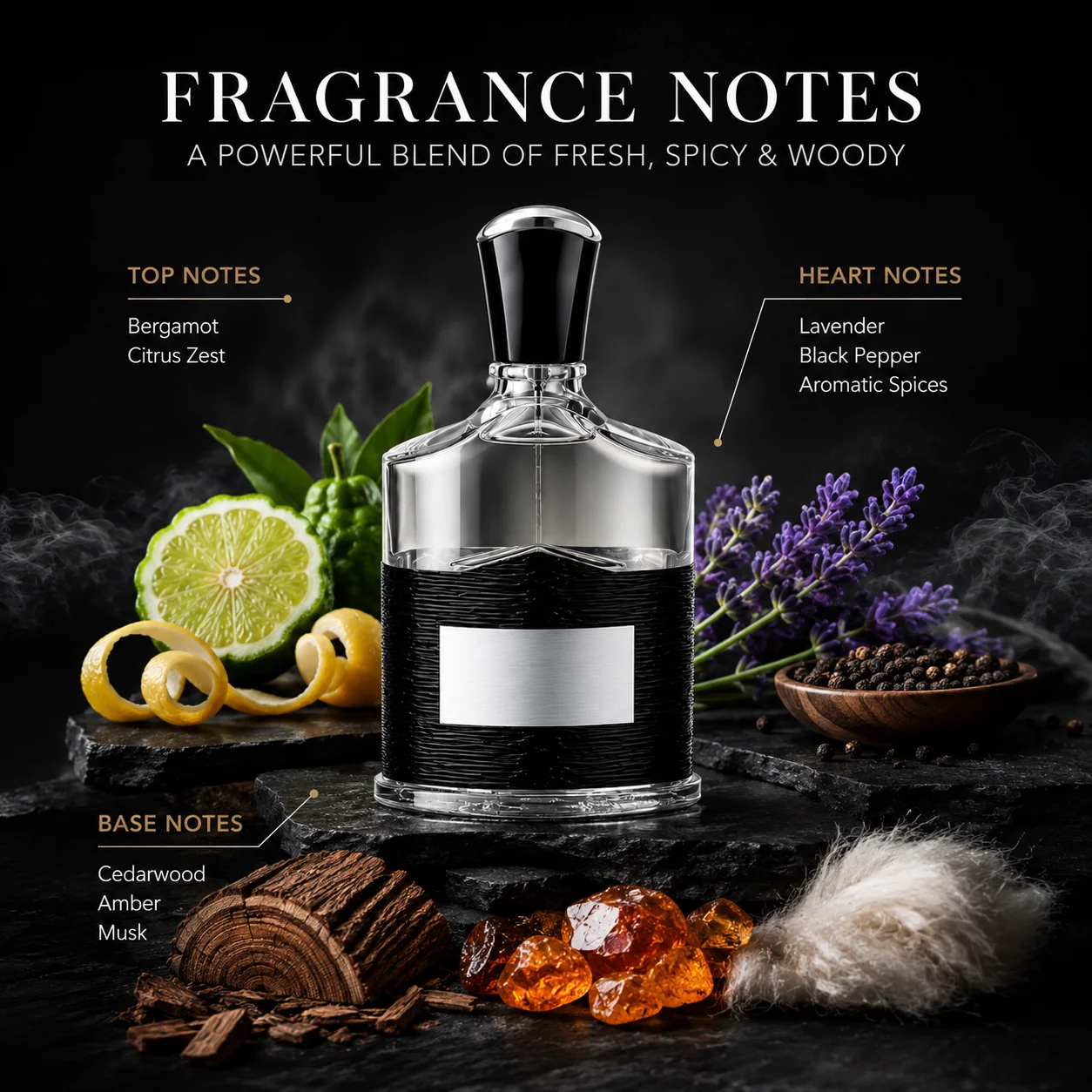 Men’s Cologne Perfume Spray with Black Gift Box, Masculine Fragrance for Daily Use, Office, Travel, Dating and Evening Occasions view 6