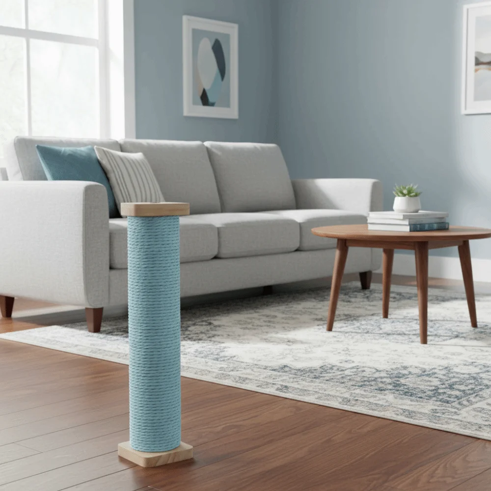 

Sisal Cat Scratcher Pole Wear-resistant Non-Debris Cat Scratching Post Non-Shedding Hanging Cat Claw Grinding