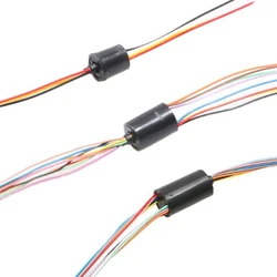 1 pz OD 8.5mm U tipo Slip Ring connettore rotante 4/8/12CH 1A cursionamento di raccolta corrente per Display rotante macchine robotiche