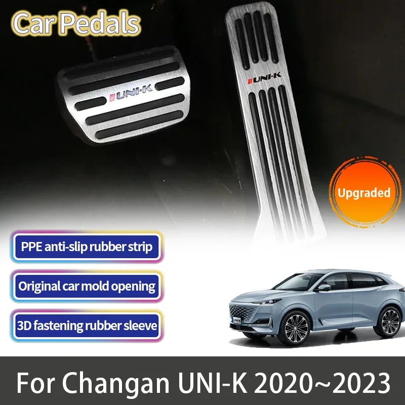 Car Foot Pedals for Changan UNI-K UNIK UNI K 2020 2021 2022 2023 2024 Accelerator Gas Brake Stainless Steel Restfoot Pedal Pad