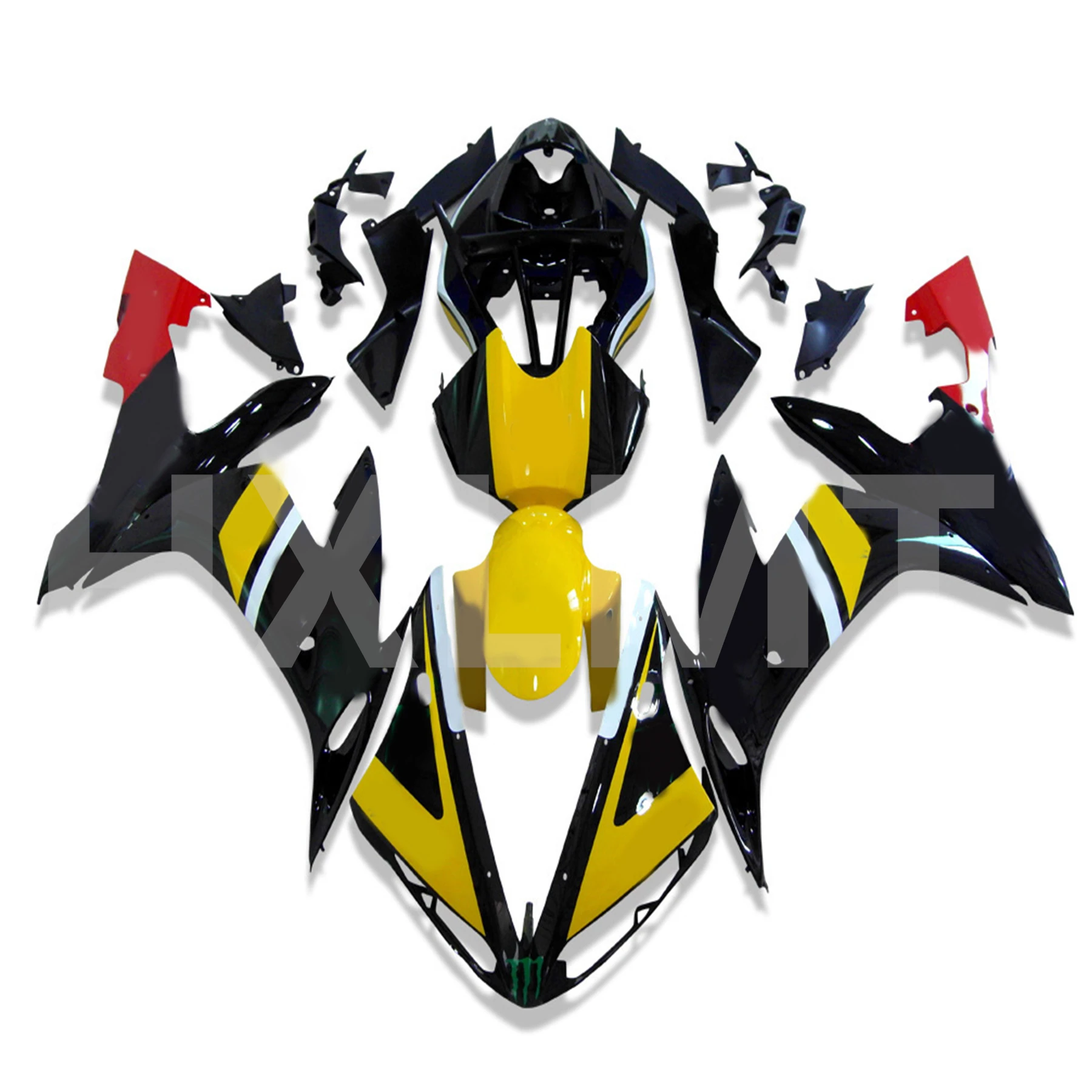 

High Quality ABS Fairing For YAMAHA Injection Mold YZF R1 04 05 06 White Black Fairings Kit YZFR1 2004 2005 2006