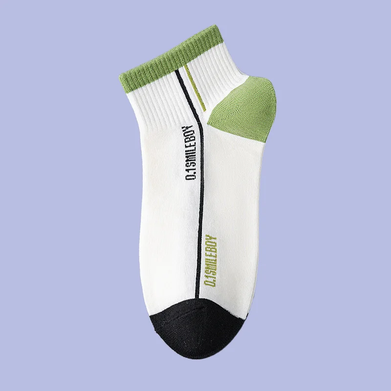 Calcetines deportivos de algodón puro para hombre, medias cortas finas, absorbentes del sudor, para estudiantes, jóvenes, verano, 3/6 pares