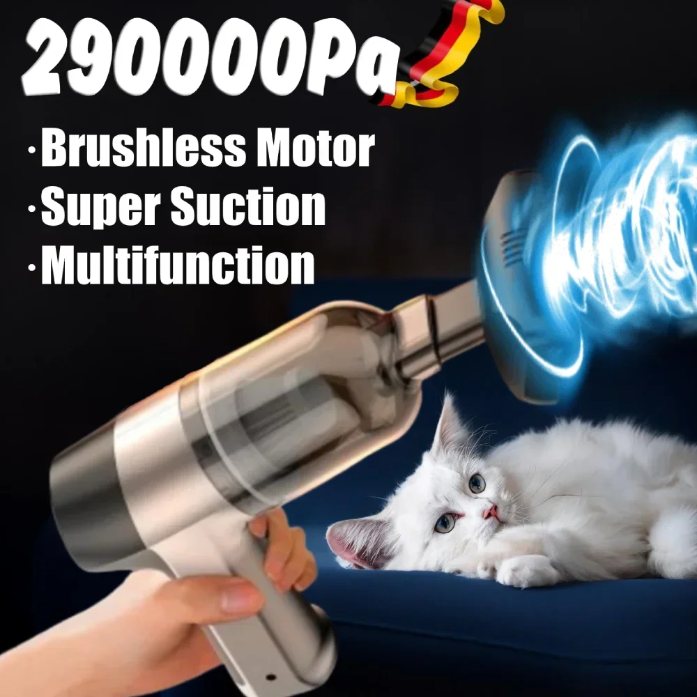 Car Vacuum Cleaner 4 in1Wireless Vacuum Cleaner Duster Handheld Vacuum Pump For Home Portable Cordless StrongSuction Car Cleaner