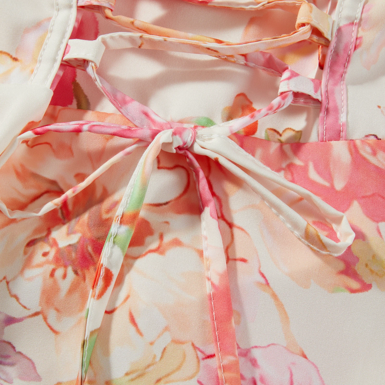 Collectie Dames Mini Bodycon Jurk Bloemenprint Laag uitgesneden Tie-Up Mouwloze Cami-jurk Zomer Backless Feestjurk