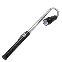 Zoomable Job Site Light with Telescoping Magnet Pickup Tool Flexible led flashlight with Magnetic Hose Outdoor Lighting Gear