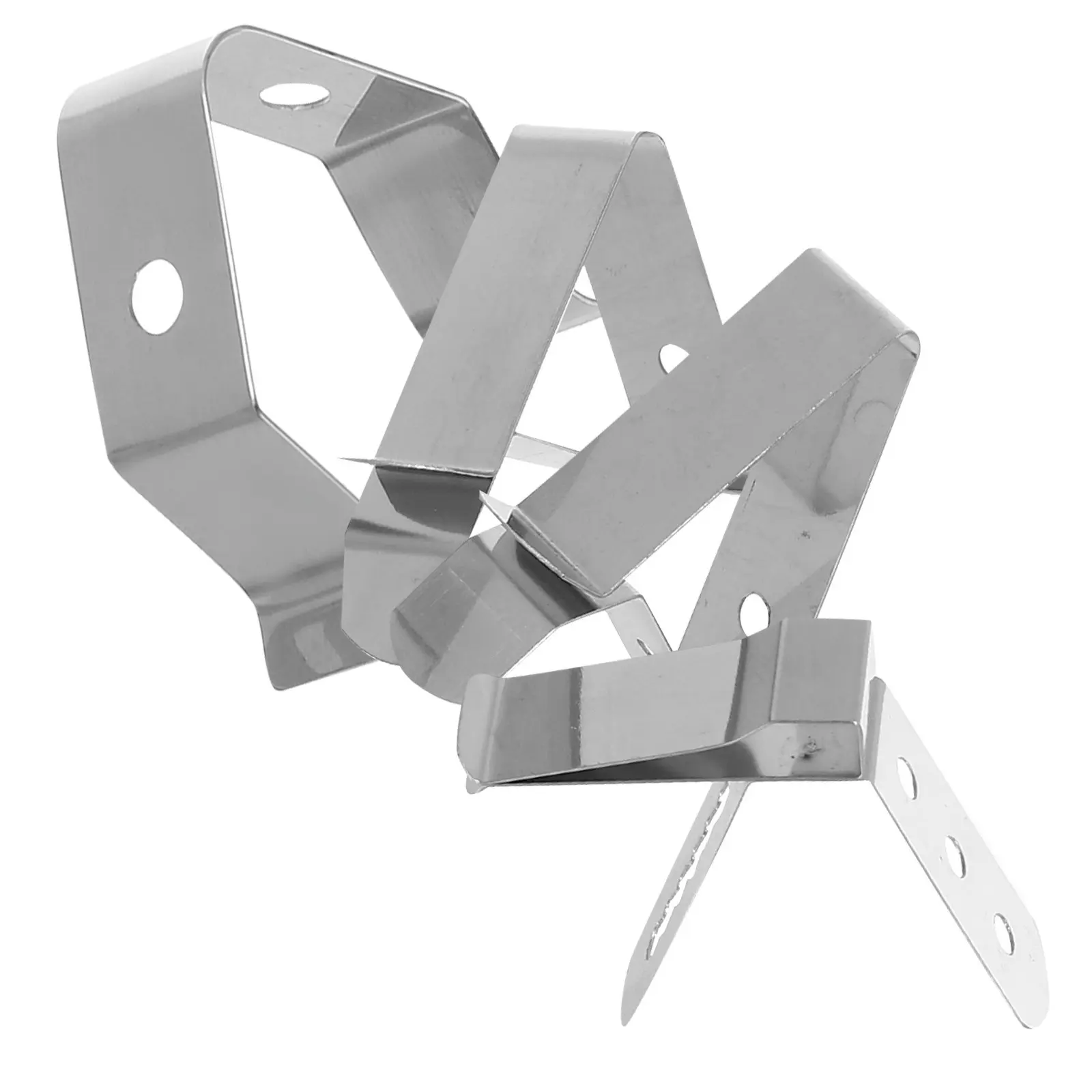 4Pcs Bbq Thermometer Clip Stainless Steel Probe Holder Clamp Meat Grill Cooking Tool Accurate Temperature Reader Fits 3.8mm 5Mm