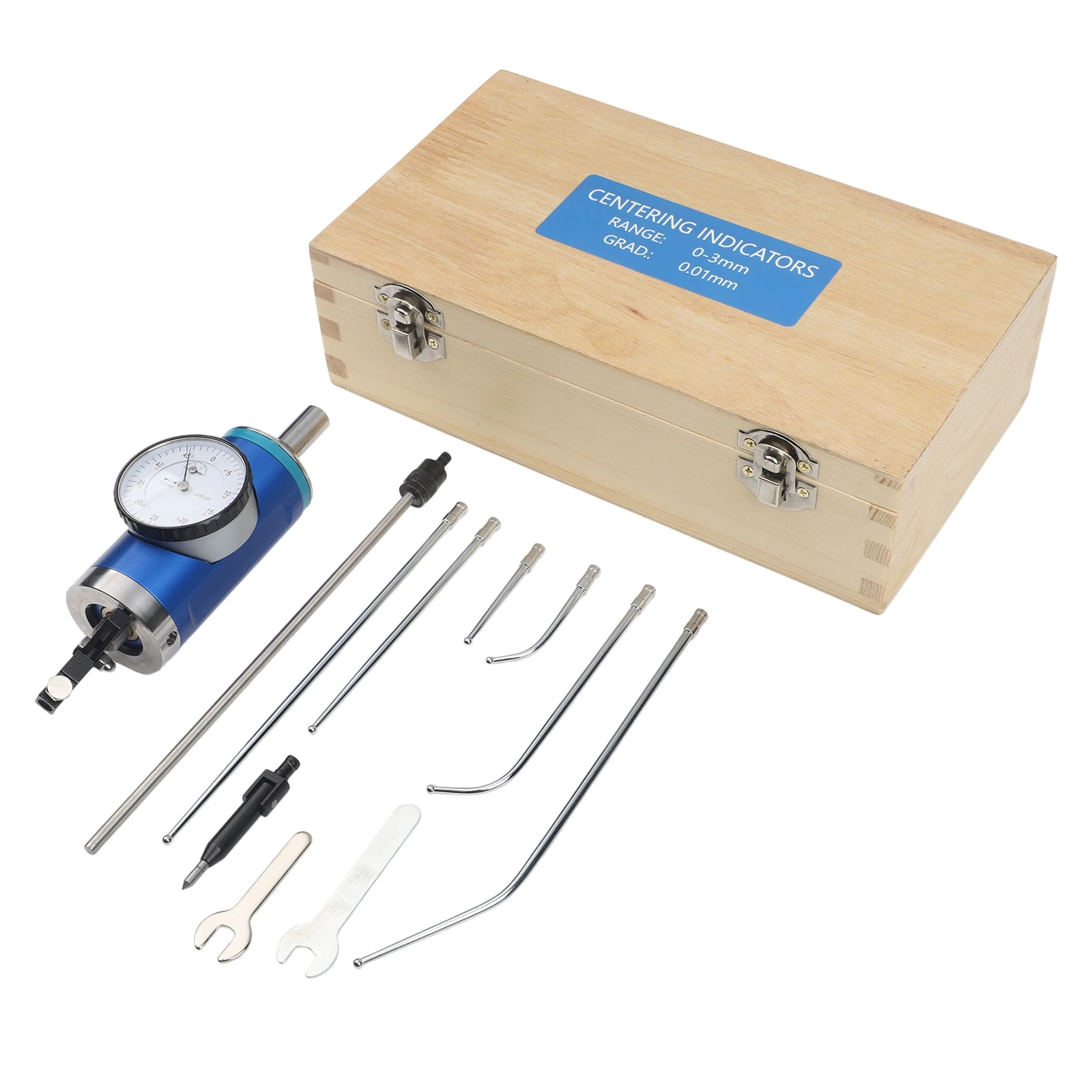 1 Set Centering Indicator With For Dial Probe Set For Milling Machine Spindle Alignment Testing Tool 0-3mm Range