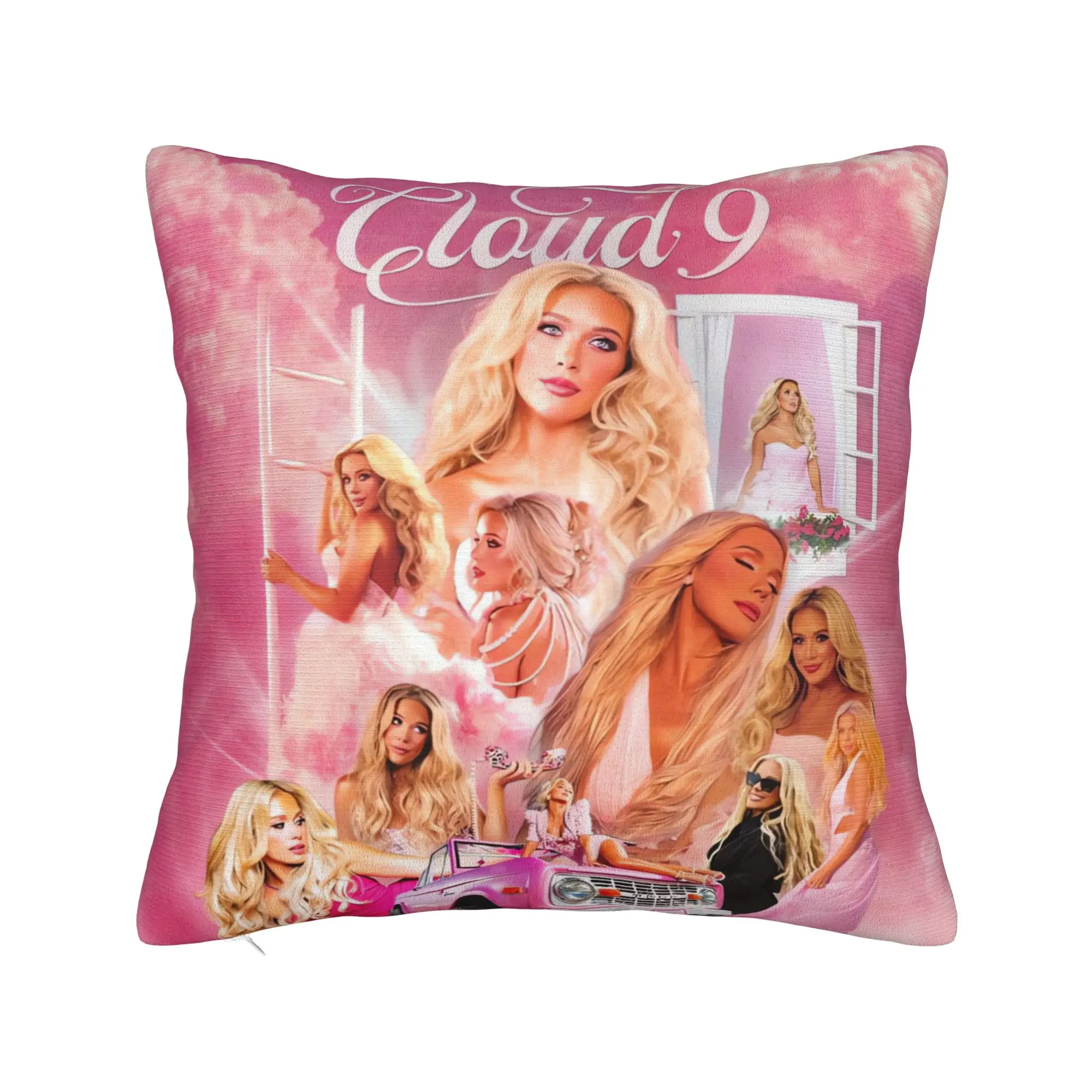 Office Megan Moroney Singer Cloud 9 Album Pillow Cover  Graphic Cushion Cover Funny Pillow Case For Sofa Home Decor