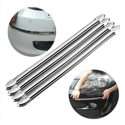 Car SUV Edge Anti-collision Strip Bumper Protector Protective Guard Bar Anti-Rubbing Scraping Bumper Crash Styling Moldings 4pcs