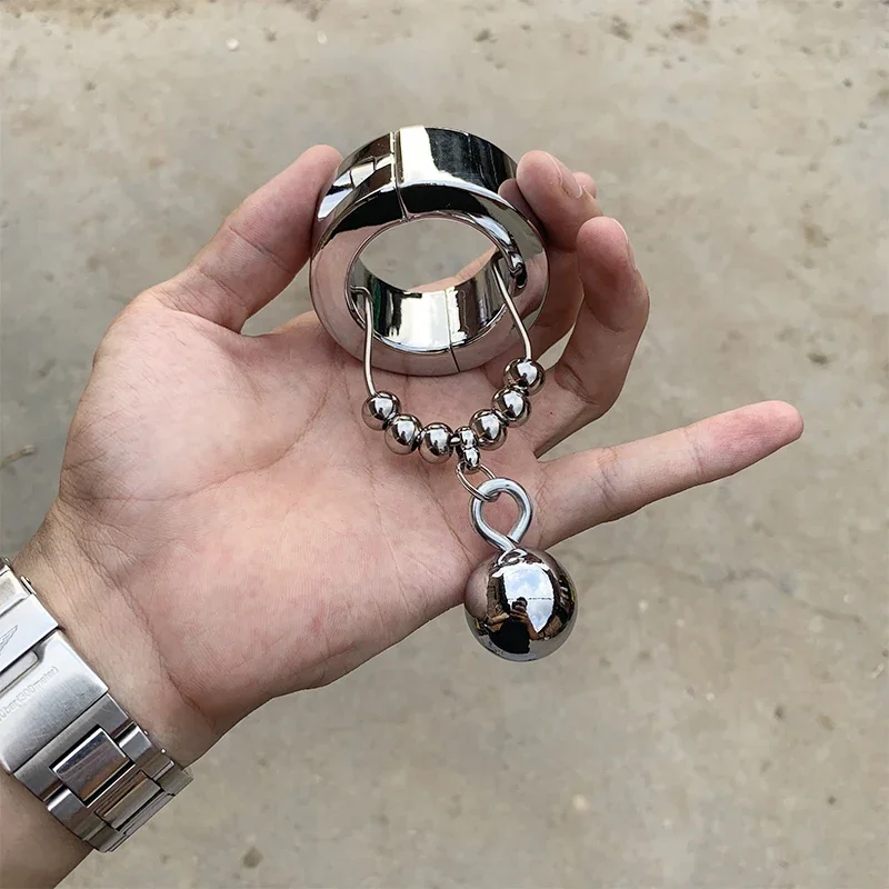 متجر الجنس حلقة الديك المعدنية إضافة كرات الكرة نقالة كوكرينج صب أرض الإنسان تأخير الجنس لعب للرجال تأخير القذف الذكور الجنس الدائري 18