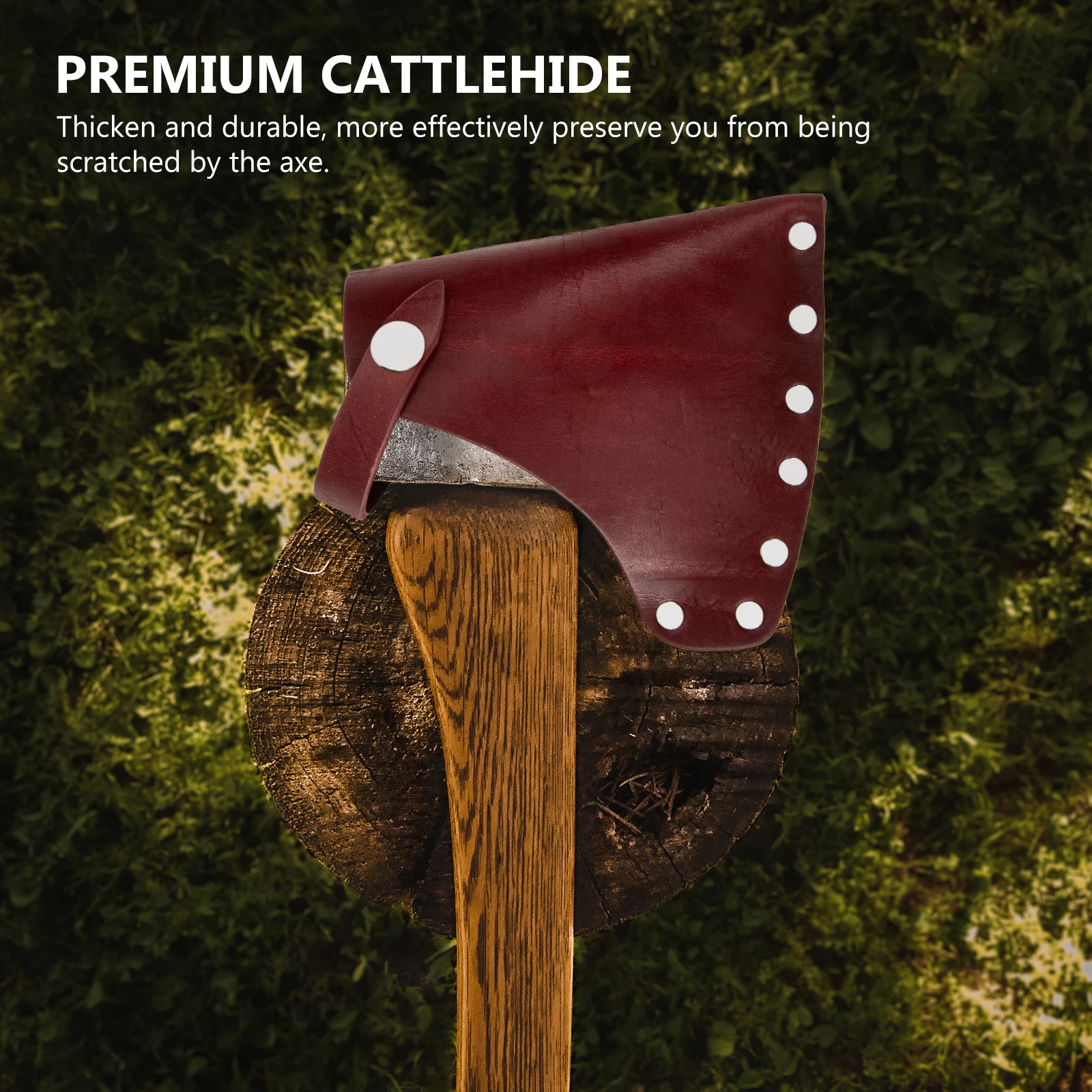 Scheide Beil Tragbare Fall Versorgung Rindsleder Hülse Camping Wandern Tragbare Fall Professionelle Axt Abdeckung Axt Versorgung