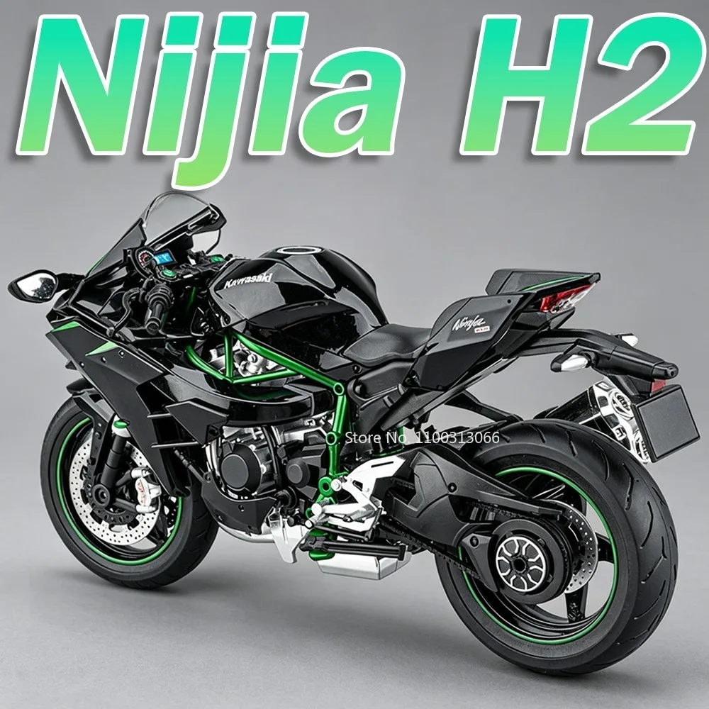 

1:9 Scale H2 H2R R Nine T Model Toy Motorcycles Metal Diecast Shock Absorption Rubber Tires Simulation Motorbikes Birthday Gifts