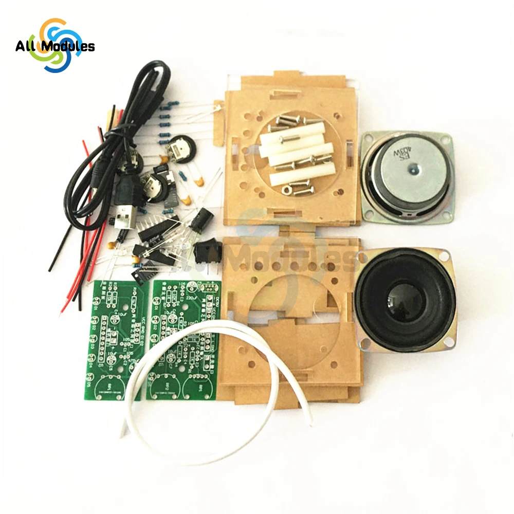 Mini Speaker Kit 3W Speaker Power Amplifier Computer Audio Welding Practice Training Electronic DIY Production Parts Speakers