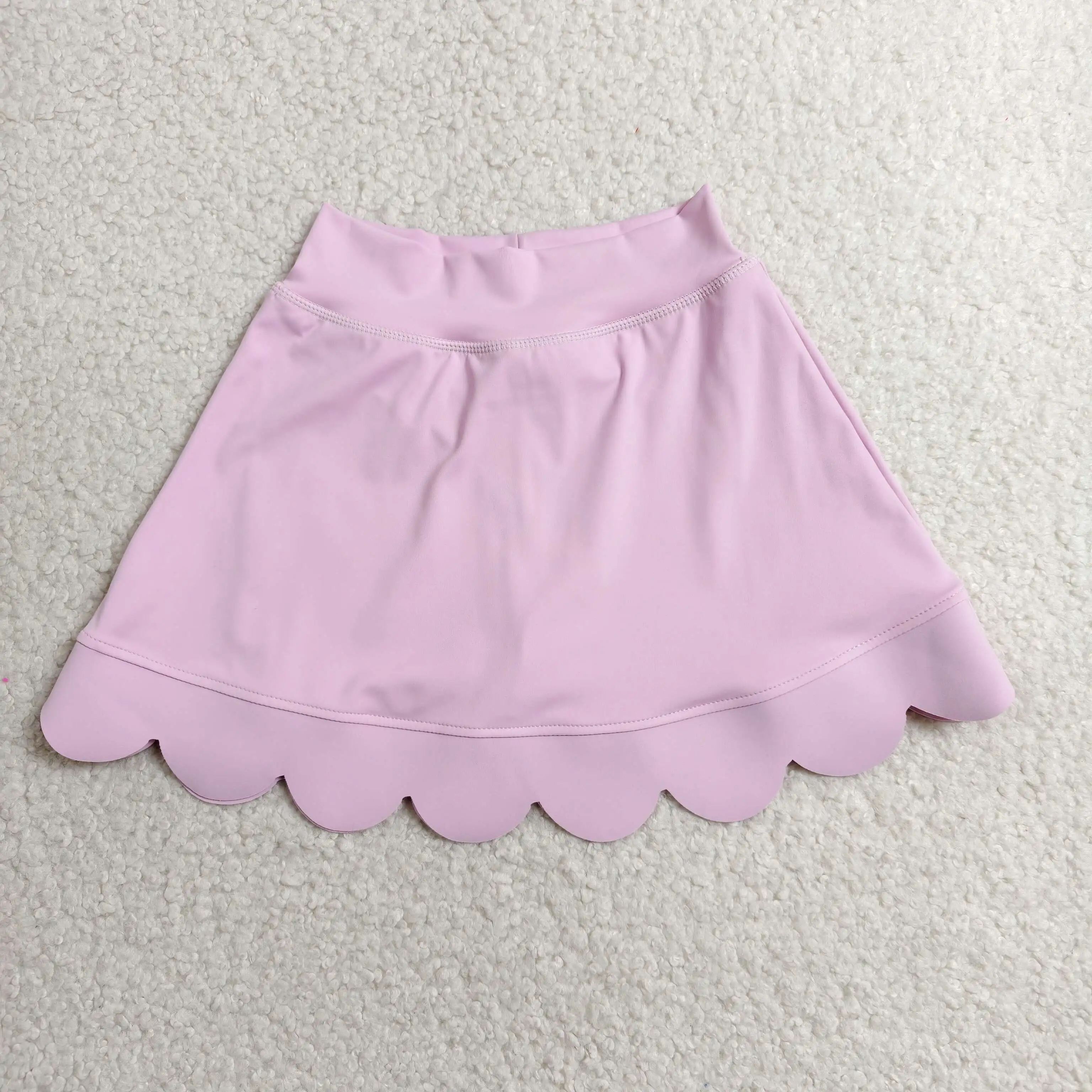 Wholesale Baby Girl Lavender Shorts Skirt Toddler Yoga Athletic Summer Girls Kids Children Active Ruffle Skort Clothes