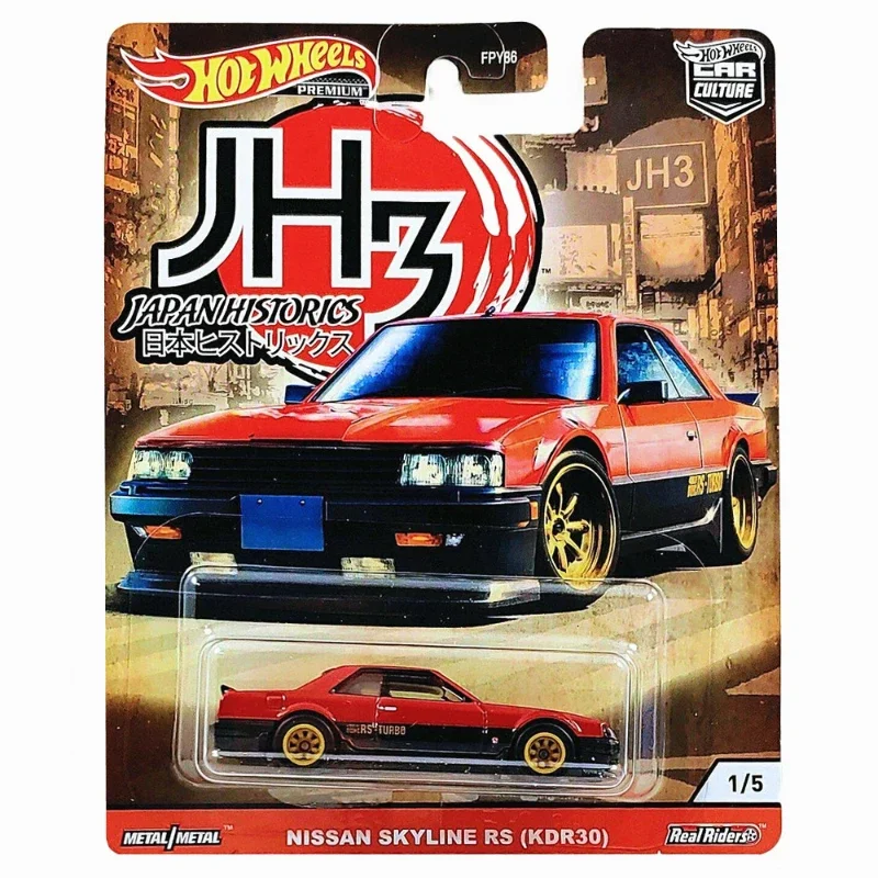 Original Hot Wheels Premium Car Culture Japan Historics JP3 Vehicle 1:64 Diecast Nissan Skyline Silvia Mazda Boys Toys for Kids