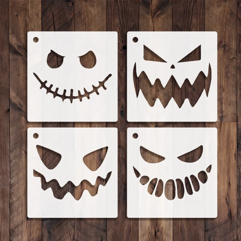 25개의 호박 얼굴 스텐실 |   재미있는 장식/DIY 창의적인 공예 |   파티/홈 장식에 딱 맞습니다 - 할로윈