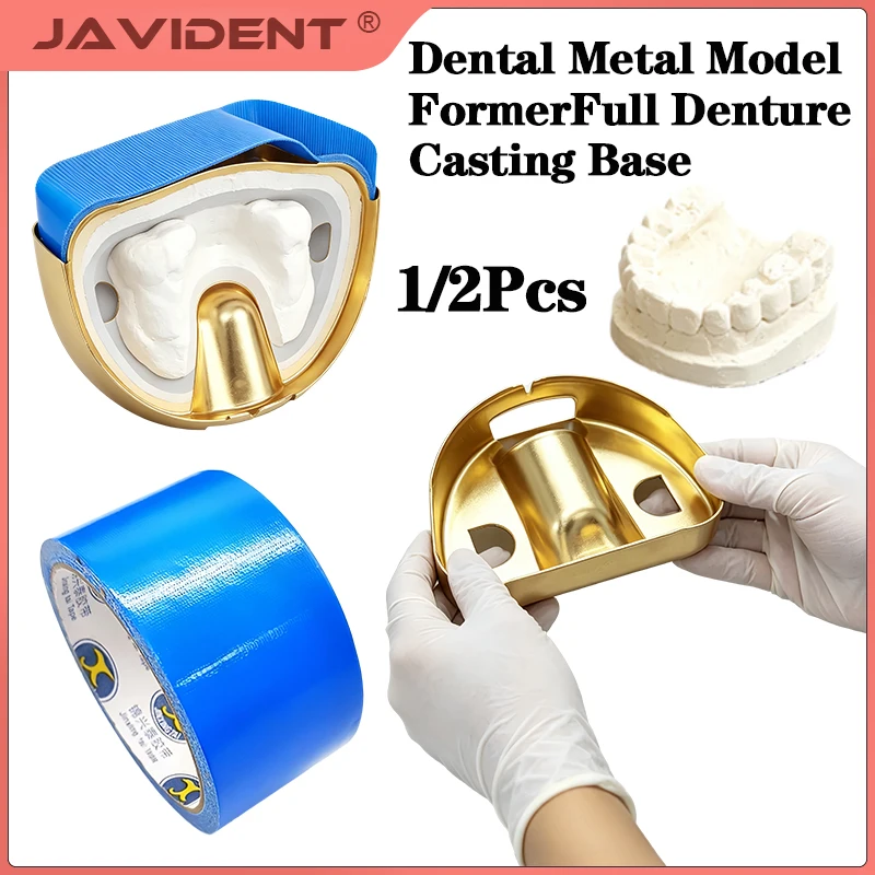 Dental Injection Alloy Plaster Model Cassette Full Mouth Adsorption Denture Alloy Pallet Dentistry Material Tool Box