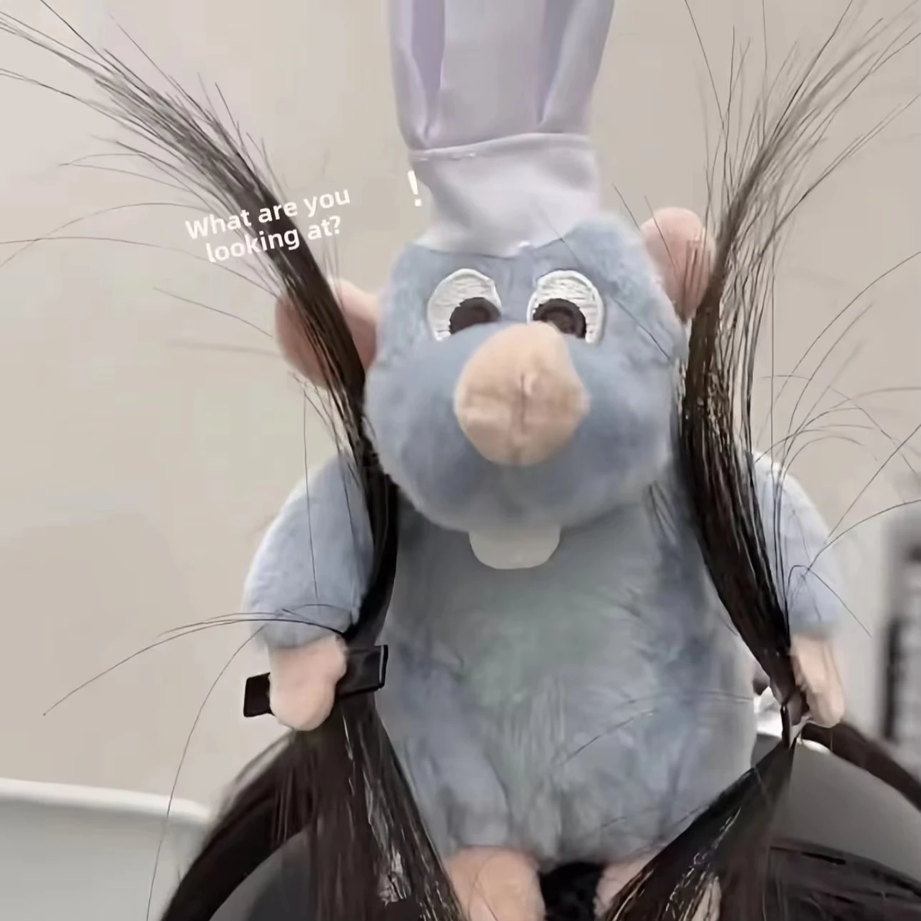 Ratatouille Mauskopf-Haarband, Capybara Lustiges Plüsch-Haarreif, Halloween-Deko, Capibara Damen-Haarband, Make-up-Kopfschmuck, Haarspange – Detail 1