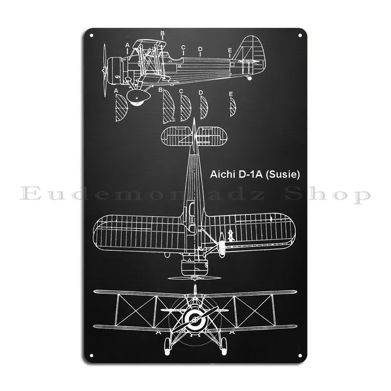 Aichi D-1a (Susie) Metal Sign Wall Mural Customize Party Party Wall Pub Tin Sign Poster