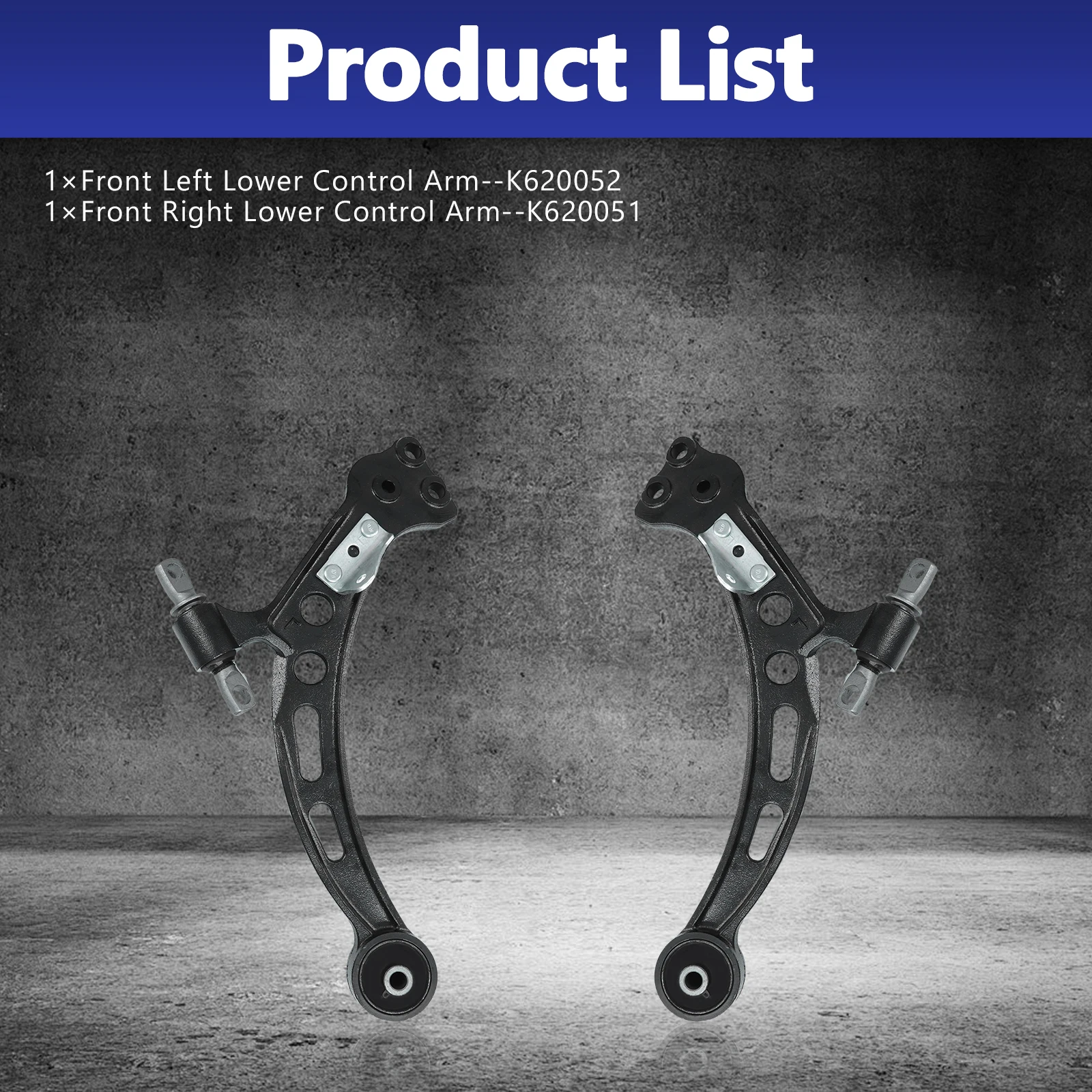 AzbuStag 2Pcs Front Lower Control Arm for Toyota Camry Avalon Lexus ES300 RX300 1992-2003 4806806040 K620052