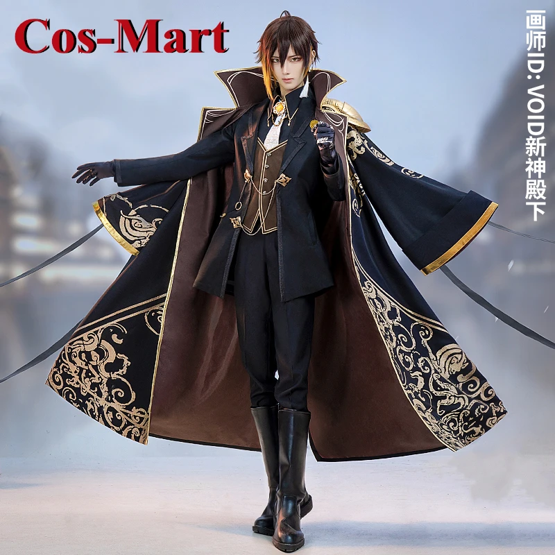 

Cos-Mart Hot Game Genshin Impact Zhongli Cosplay Costume Handsome Gorgeous Uniforms Activity Party Role Play Clothing