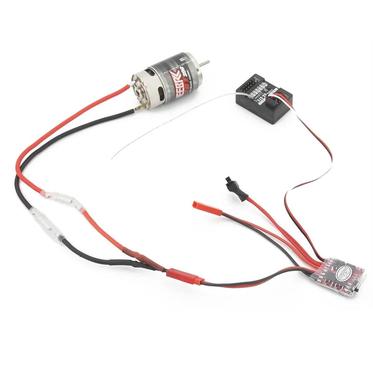 NEEBRC 370 380 390 szczotkowany silnik 30A ESC Adapter dwukierunkowy hamulca przewód połączeniowy Combo do 1/16 1/18 1/24 RC Mini samochody zbiornik