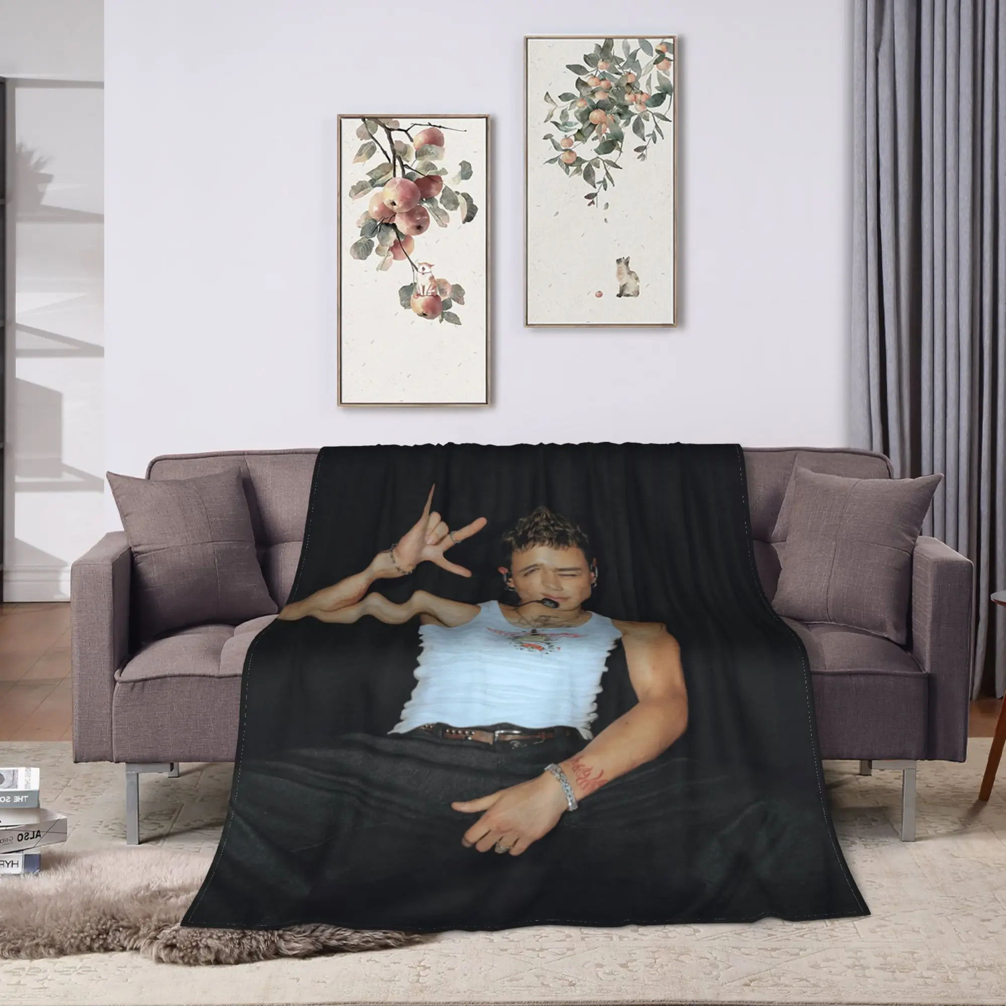 Santo Bravos Band Blanket Quality Super Soft  Throw Blanket Autumn Students Home Decor Novelty Bedspread