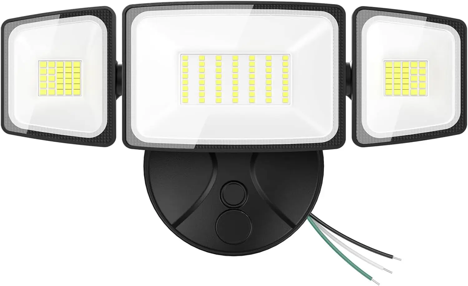 

Светодиодный прожектор 75 Вт, яркость 7000 лм, 3 регулируемых светильника, водонепроницаемость IP65, настенное крепление, уличное охранные освещение