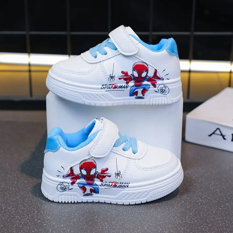 

Disney Marvel Spiderman Cute Creative Cartoon Pattern Casual Fashion Soft Sole Comfortable Non-Slip Lightweight Kids Sneakers