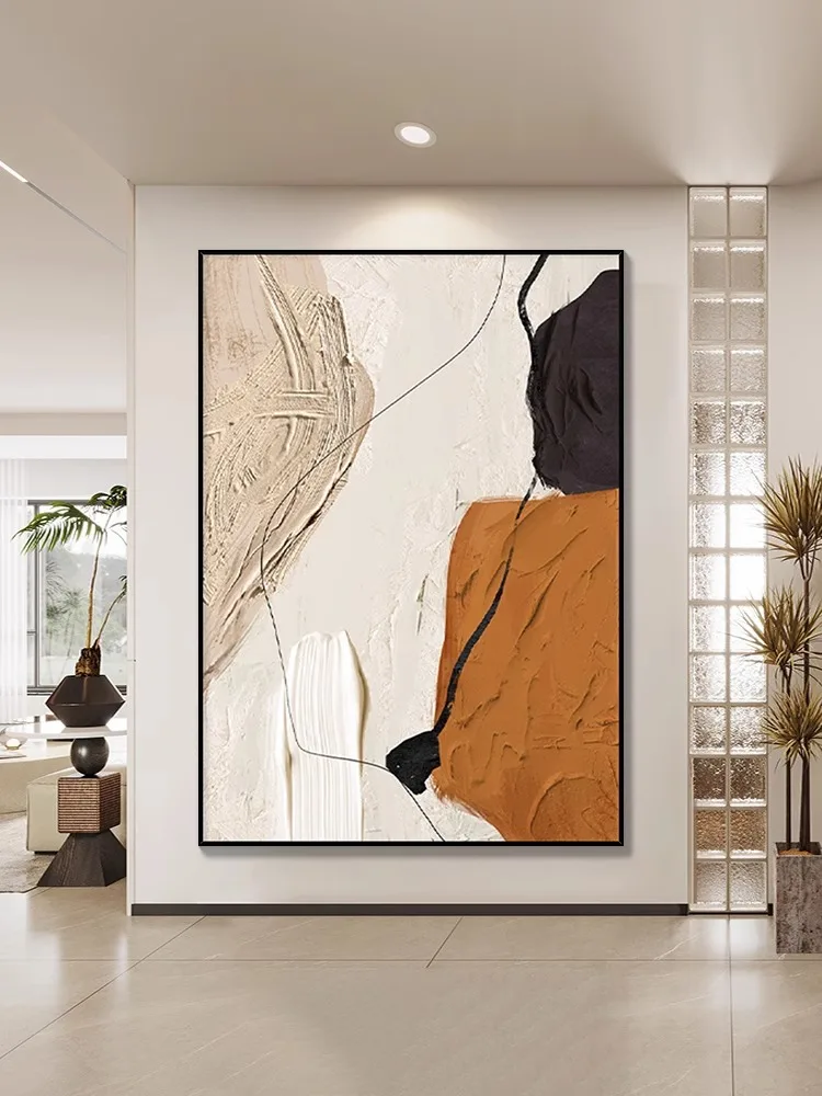 Hand-painted Abstract Pictures Oil Paintings Customizable on demand Modern Warm Colors On Canvas living A room Bedroom Wall Art