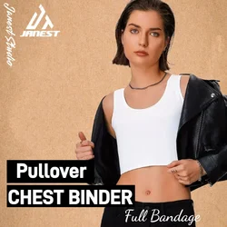 Full Bandage Chest Binder Pullover Binder Chest Natural Cotton Breathable Material Breast Corsets Vest Binder Trans Plus Size
