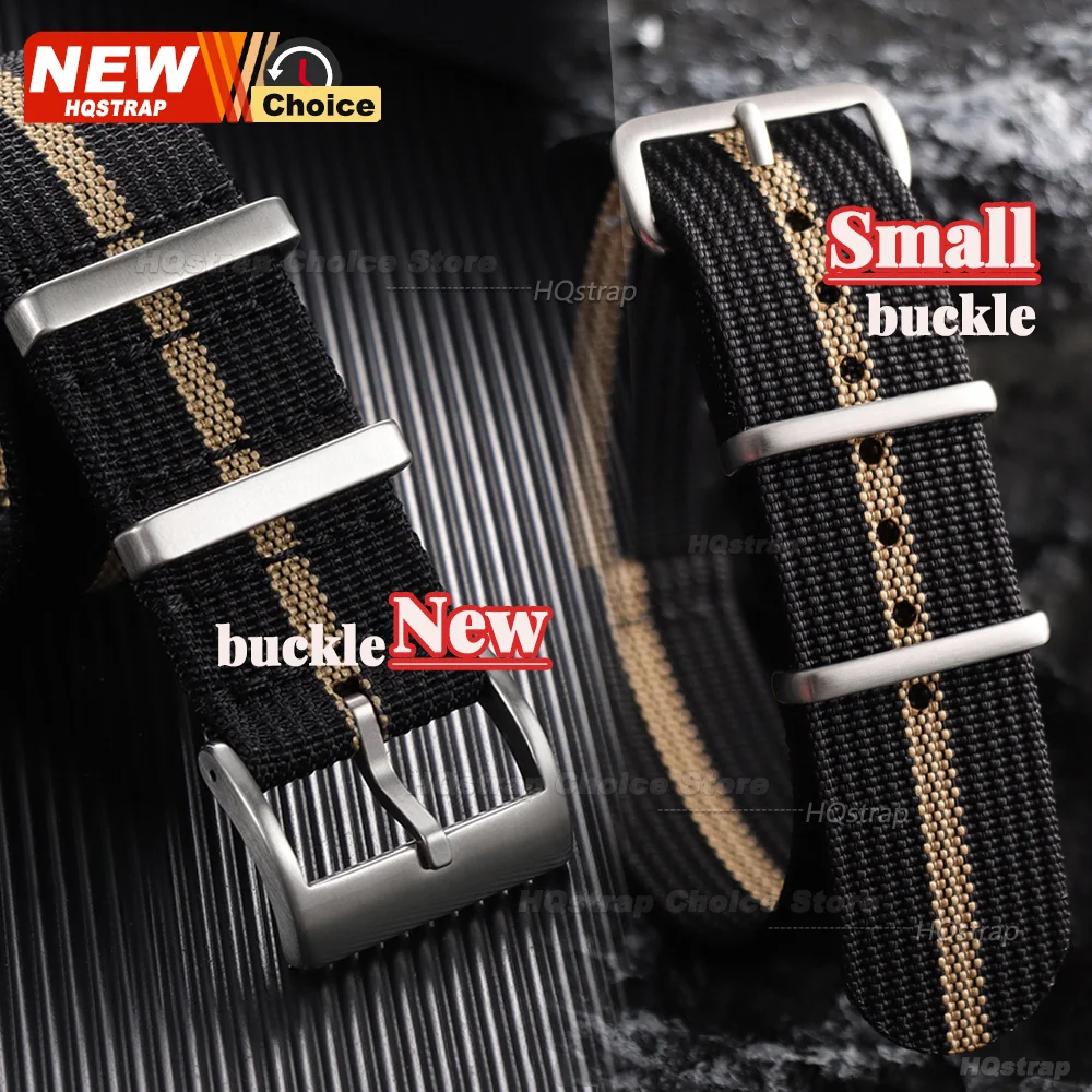 New High Quality Nylon Watchband 18mm 20mm 22mm Women Men Watch Strap One Piece Weave Watch Band for Omega for Seiko Wristband