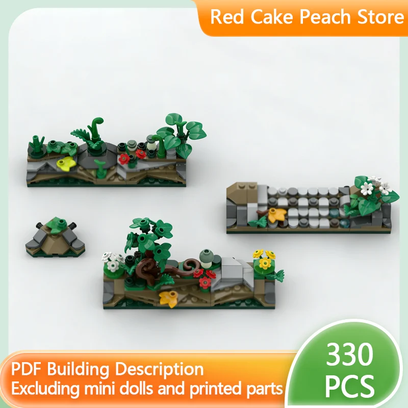 

City Street View Model MOC Building Bricks Natural Scene Of Rocky Slopes Modular Technology Gifts Holiday Assemble Children Toys