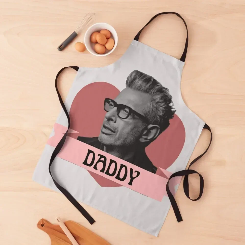 Jeff Daddy Goldblum With a Heart | celebrity crush inspired | heckinfarout Apron Cute Kitchen Goods For Home And Kitchen Apron