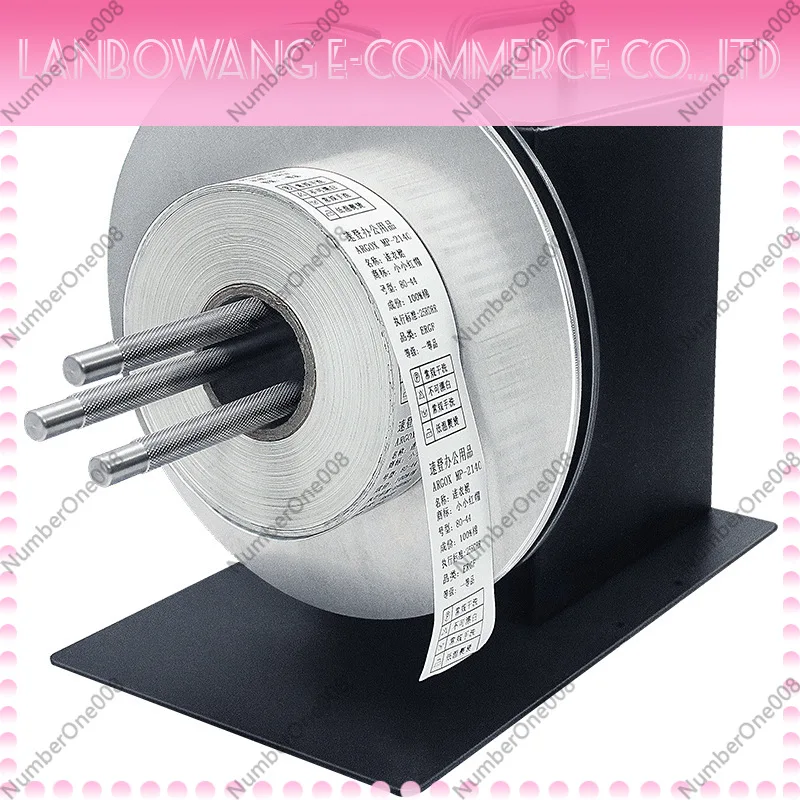 R7 Adjustable Speed Label Rewinder Two-way Automatic Rewinder Self-adhesive Barcode Machine Clothing Tag Reeler NEW