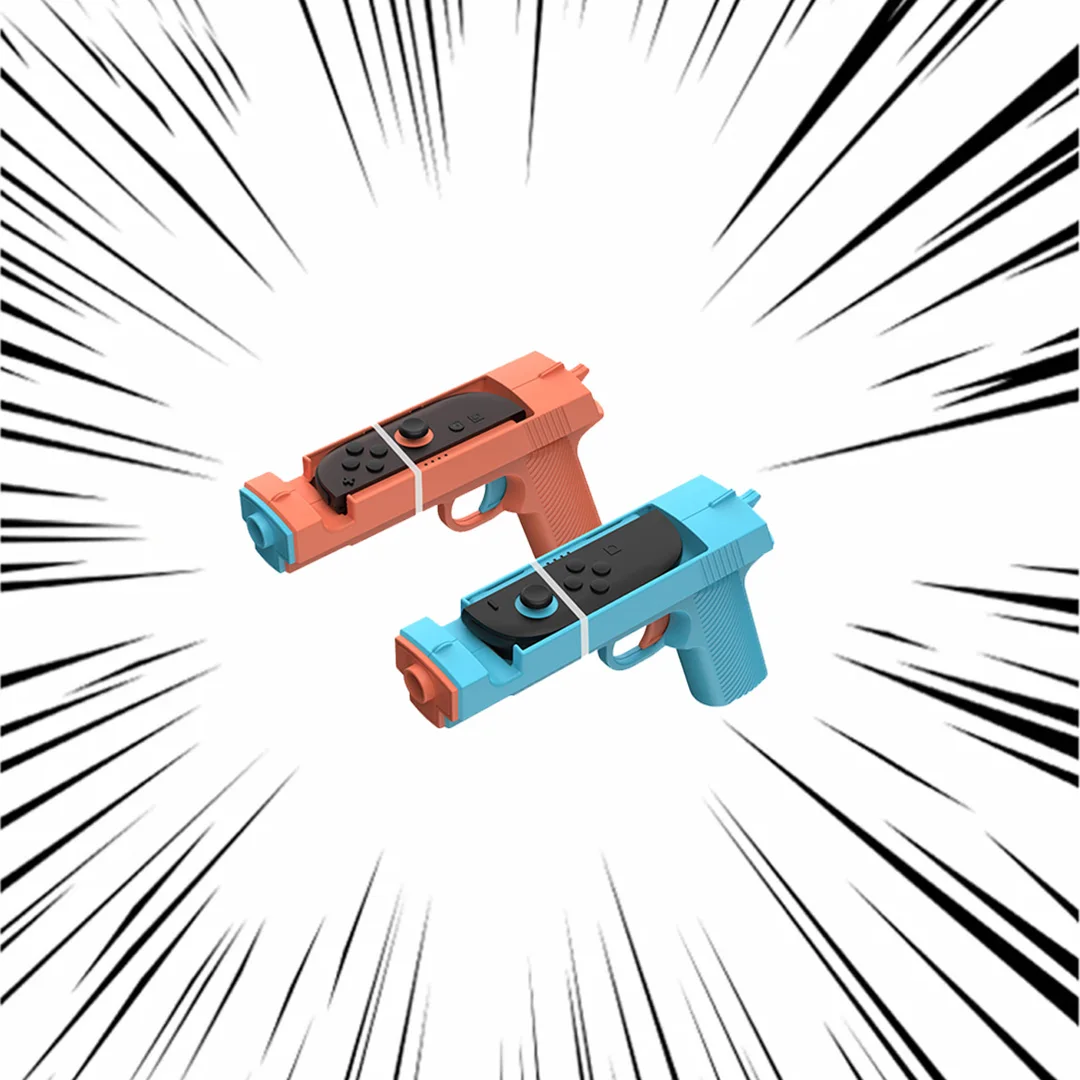 

2025 ABS Shooting Stock Grip Game Gun Shape Handle Shooting Game Gun Controller For Switch 2 Joy-Con Handle Motion Controller