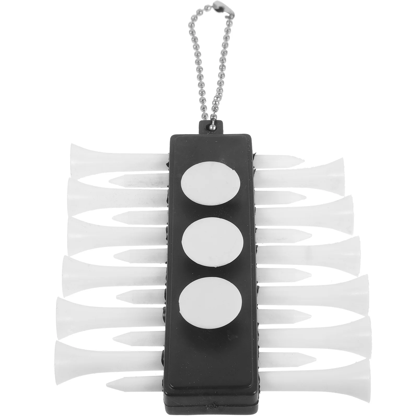 

Tee Holder for Golfing Plastic Carriers Ball Rack Hanging with Loop Bag Organizer