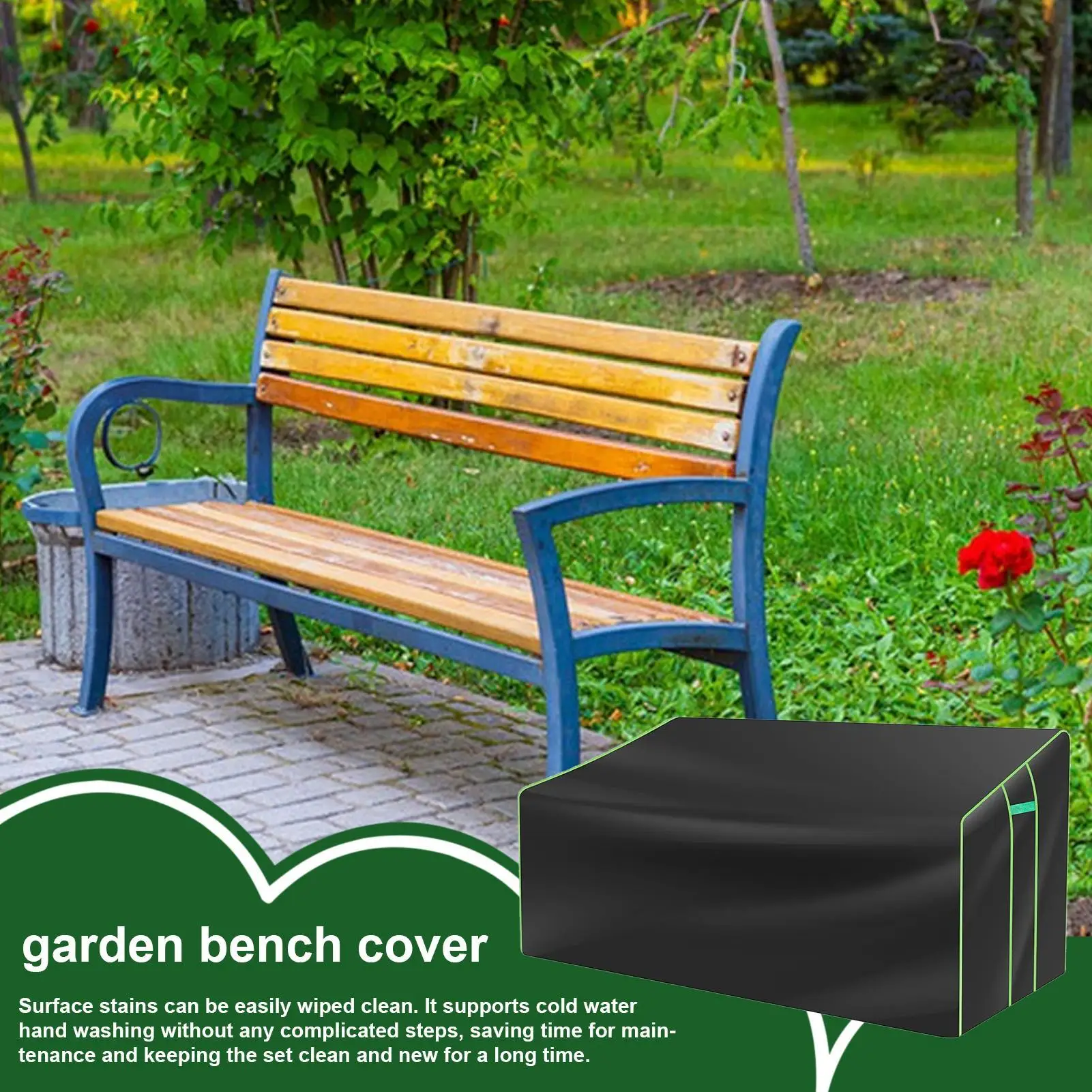 

Heavy-Duty Outdoor Loveseat Cover - Weatherproof 2-Seater Bench Protector for Patio, Garden Furniture, Rocking Chair